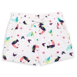 Bob Der Bar Girl's 2T White  Printed Toucan Shorts
